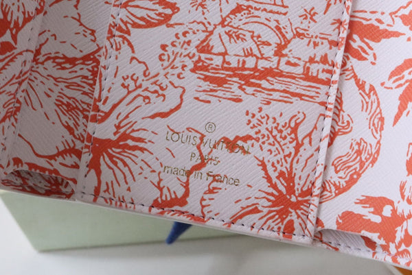 LV By the Pool Victorine Wallet Pink Monogarm Tiles Print Canvas 204713