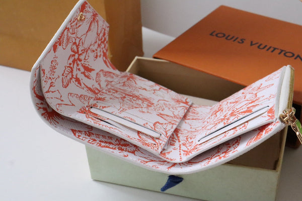 LV By the Pool Victorine Wallet Pink Monogarm Tiles Print Canvas 204713