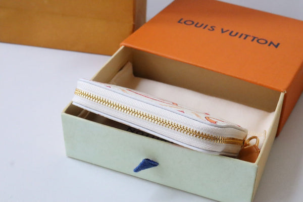 LV By the Pool Zippy Coin Purse Pink Monogarm Tiles Print Canvas 204710