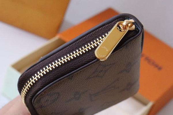 LV x SY Yellow Duck Zippy Coin Purse Brown Blue Monogram Canvas 204664