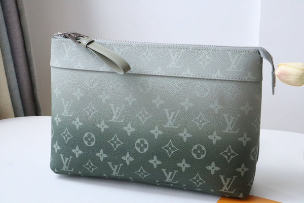 LV Pochette Voyage Souple Khaki Green Monogram Canvas 224143