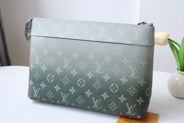 LV Pochette Voyage Souple Khaki Green Monogram Canvas 224143