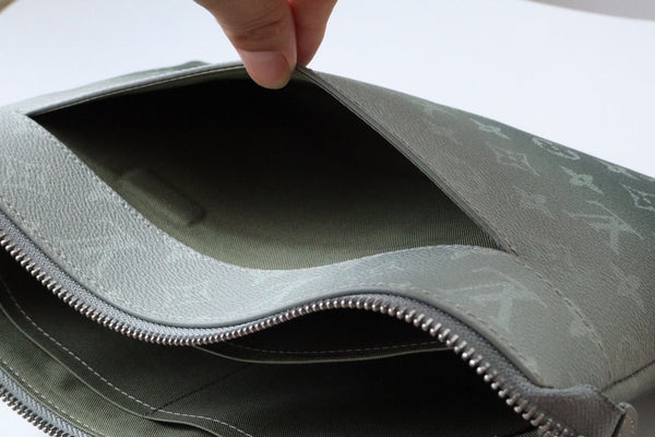 LV Pochette Voyage Souple Khaki Green Monogram Canvas 224143