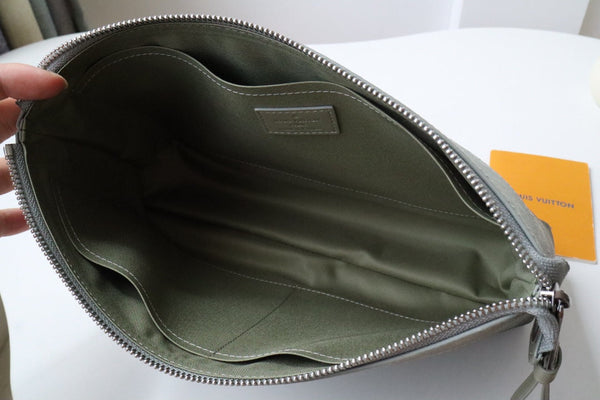 LV Pochette Voyage Souple Khaki Green Monogram Canvas 224143