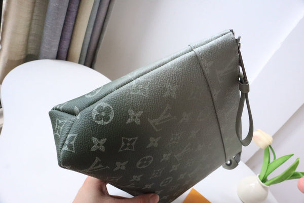 LV Pochette Voyage Souple Khaki Green Monogram Canvas 224143