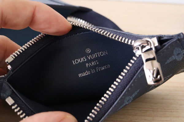 LV M11544 Gaston Wearable Wallet Navy Blue Monogram Canvas 224248