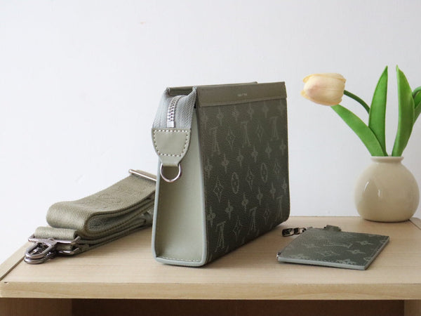 LV M11544 Gaston Wearable Wallet Elegant Green Monogram Canvas 224247