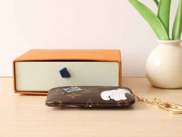 LV M12229 Key Pouch Azur Frost Monogram Canvas 224253