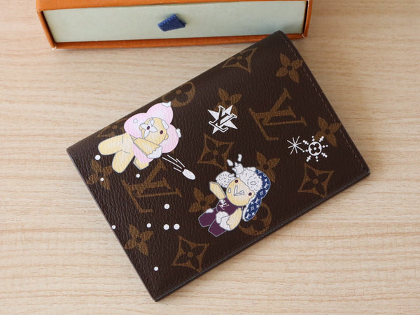 LV M12237 Passport Cover Azur Frost Monogram Canvas 224258