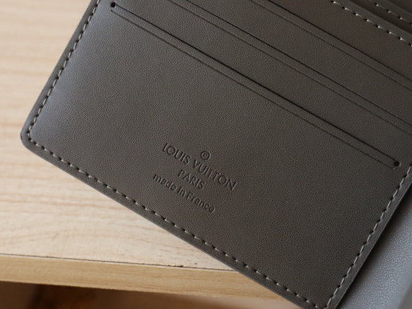 LV M12500 Multiple Wallet Anthracite Grey Monogram Cowhide 224282