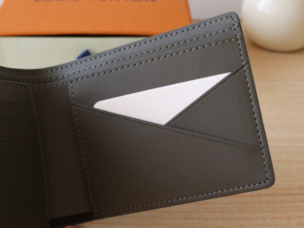 LV M12500 Multiple Wallet Anthracite Grey Monogram Cowhide 224282