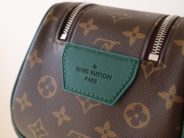 LV Dopp Kit Borneo Green Monogram Macassar Canvas 224218
