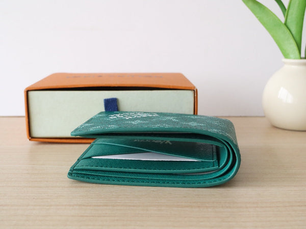 LV Multiple Wallet Green Monogram Heritage Canvas 224165