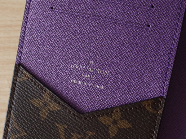 LV M82862 Passport Holder Purple Monogram Canvas 224118