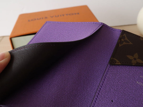 LV M82862 Passport Holder Purple Monogram Canvas 224118