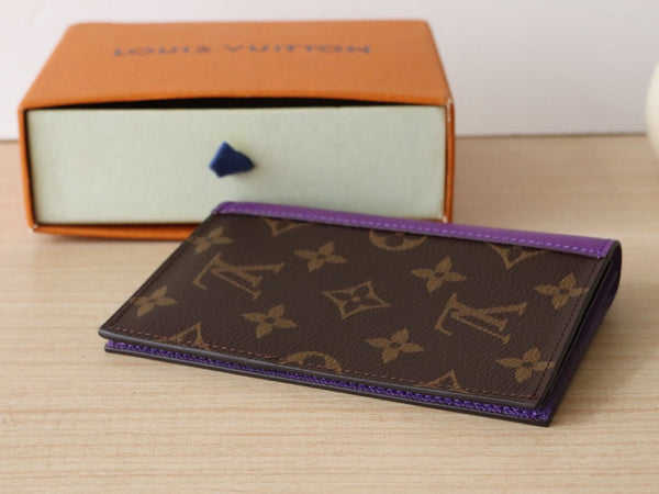 LV M82862 Passport Holder Purple Monogram Canvas 224118