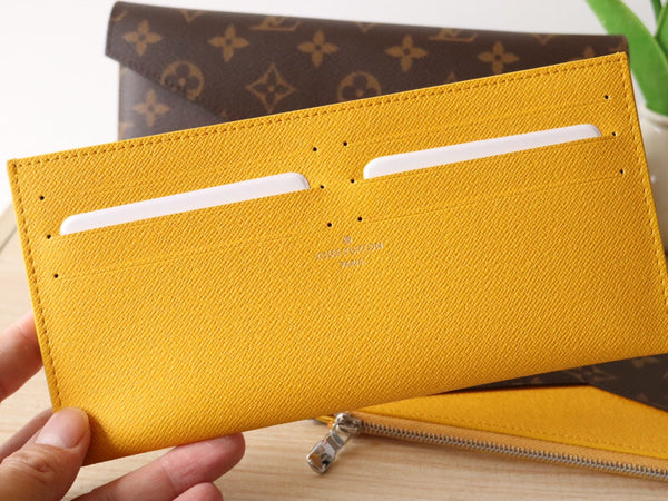 LV M12359 Kirigami Organizer Wallet Safran Yellow Cowhide 247861