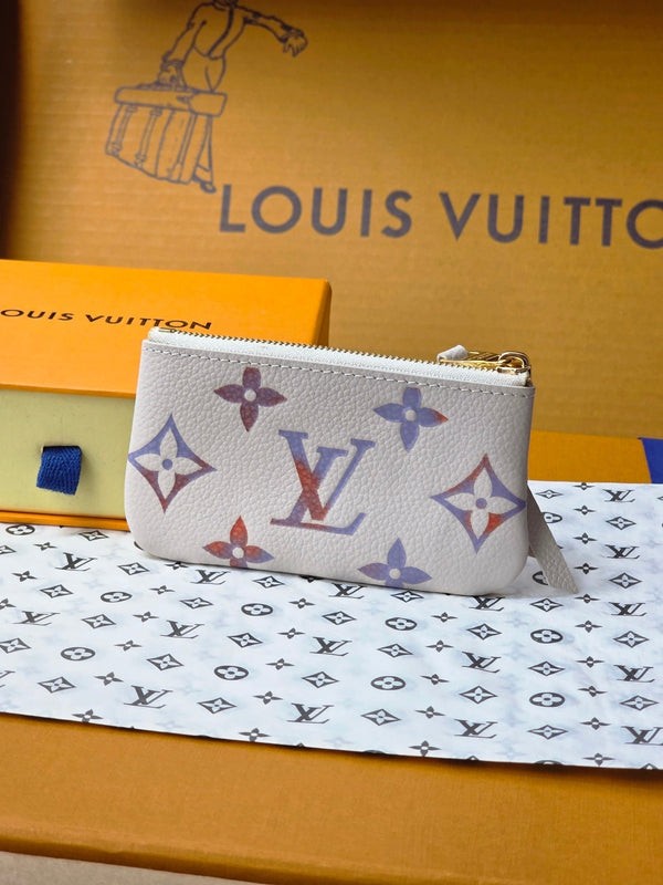 LV M25597 Key Pouch Dream Beige Embossed Grained Cowhide GHW