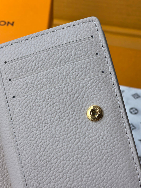 LV M25595 Cléa Wallet Dream Beige Embossed Grained Cowhide - Light GHW