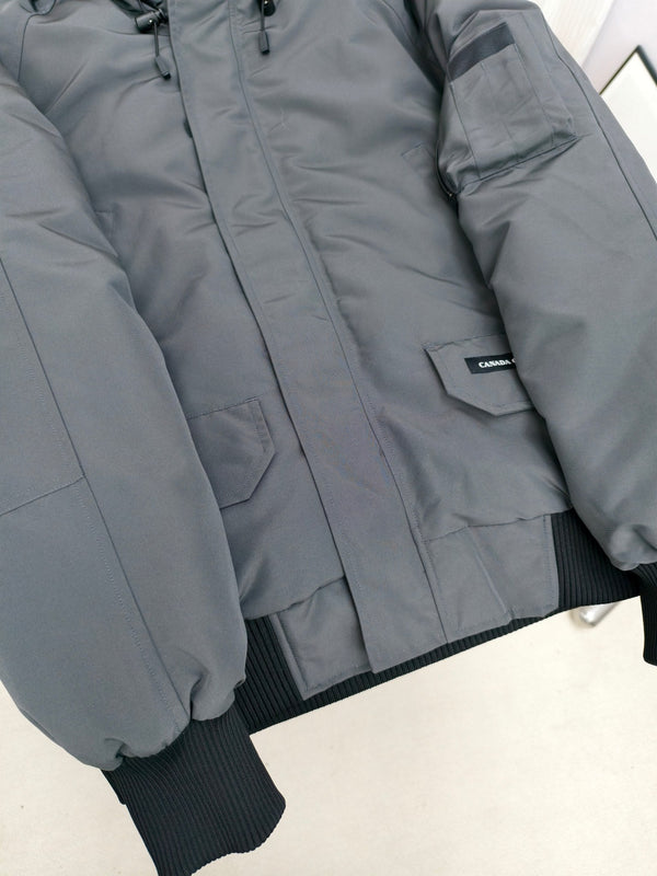 C. Goose Bomber jacket Grey Polyester 0006