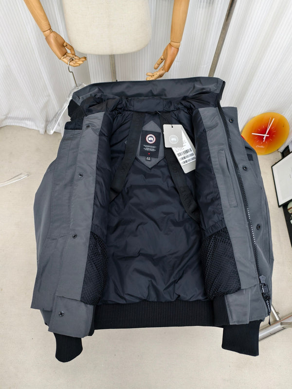 C. Goose Bomber jacket Grey Polyester 0006