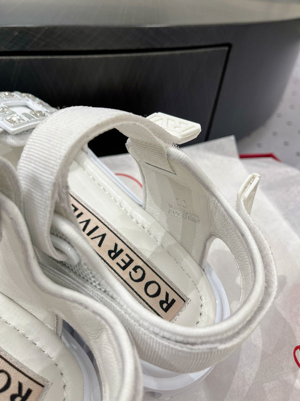 Viv Comfort Sandals White Sheepskin 295953