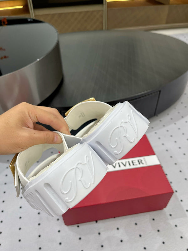 Viv Simple Mules White Sheepskin 295958