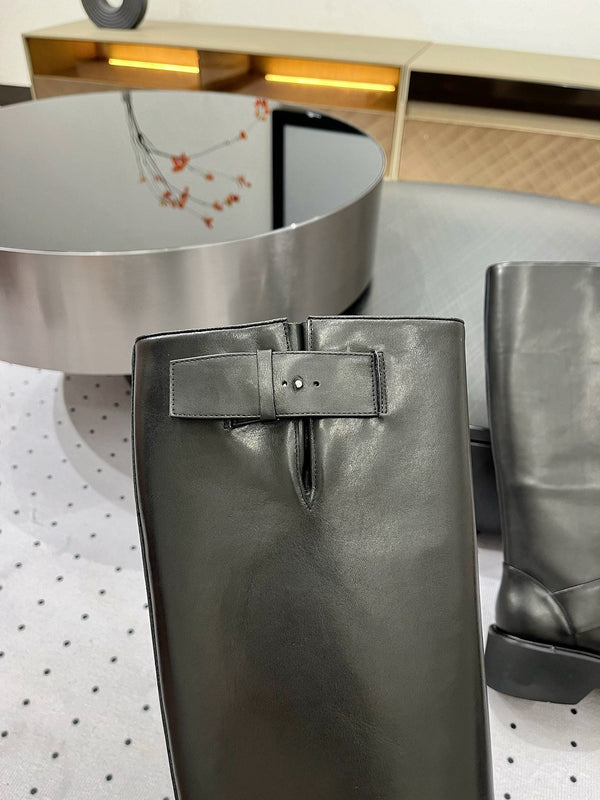 Stivali Viv Ranger Diamond in pelle di vitello nera 365207