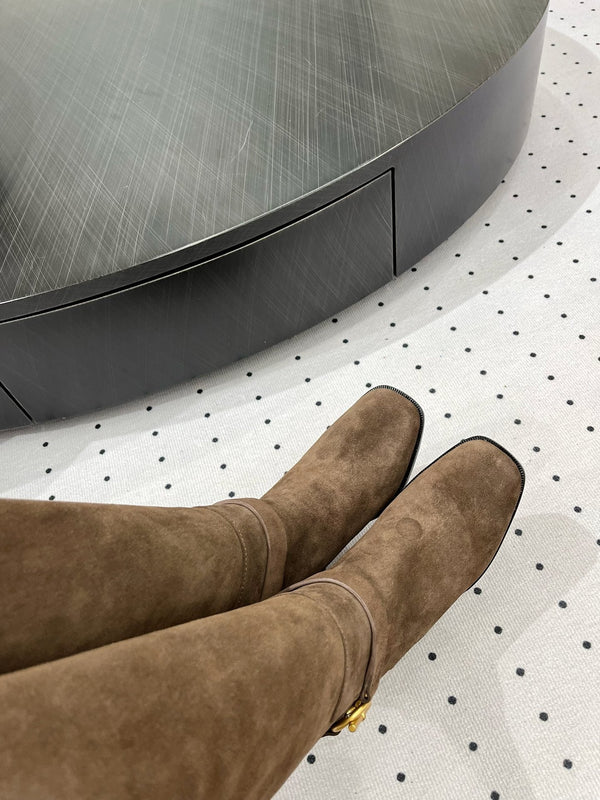 HM Justine 60 Boot Earth Brown Suede 954917