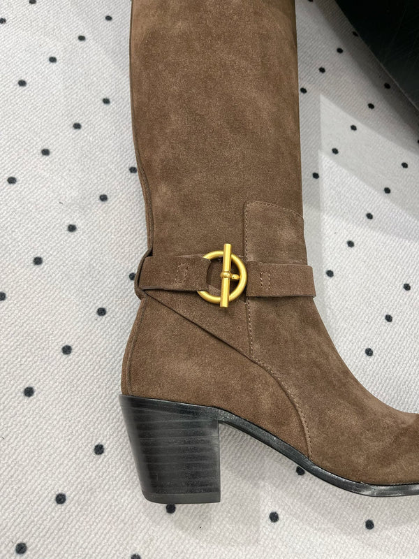 HM Justine 60 Boot Earth Brown Suede 954917