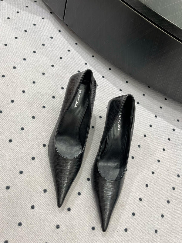 DÉCOLLETÉ CLASSICHE 65MM IN PELLE DI VITELLO NERA CON MOTIVO LUCERTOLA