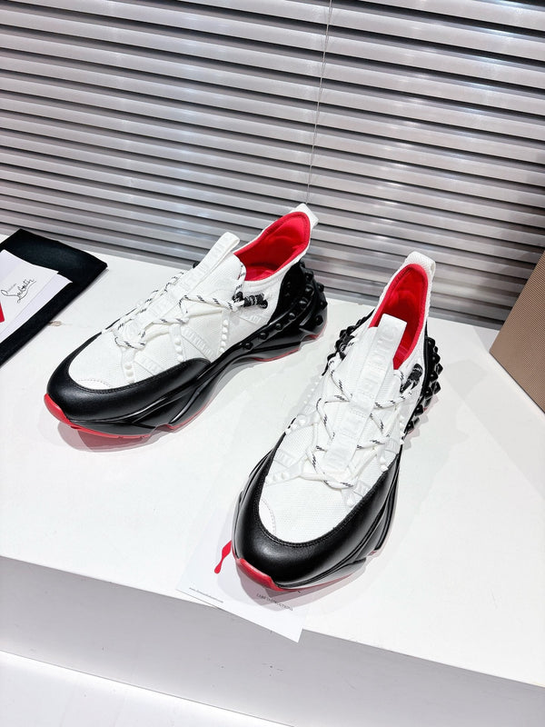 CL 25 Trailnrun Sneaker Black White Calfskin Mesh 323169