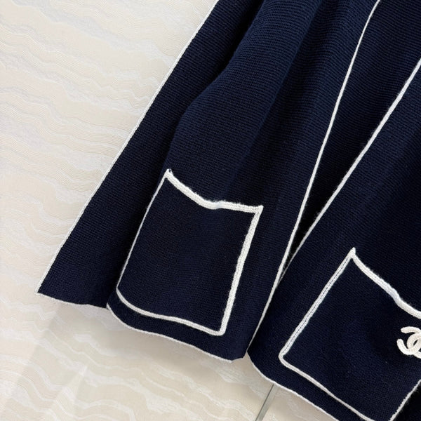 CC 2026 Sweaters Navy Blue Wool 413040