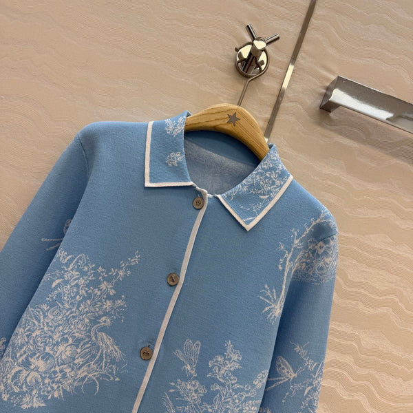 CD 26s Dioriviera Jacket Blue Technical Knit 405972
