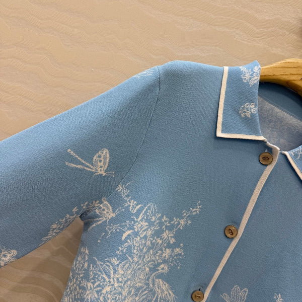 CD 26s Dioriviera Jacket Blue Technical Knit 405972