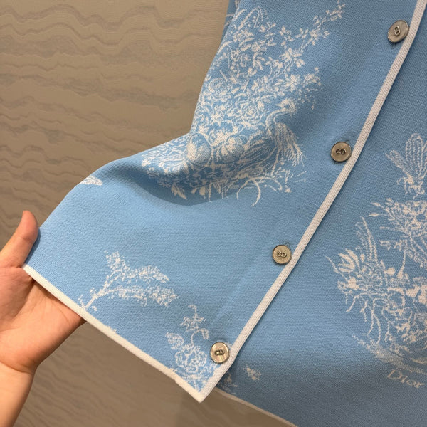 CD 26s Dioriviera Jacket Blue Technical Knit 405972