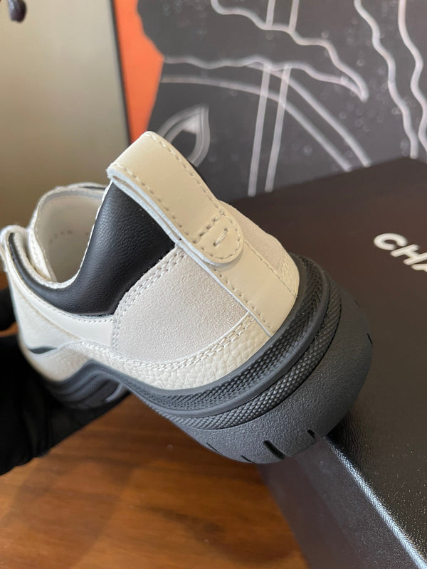 Baskets CC Printemps-Été Daim Cuir Noir Blanc 623167