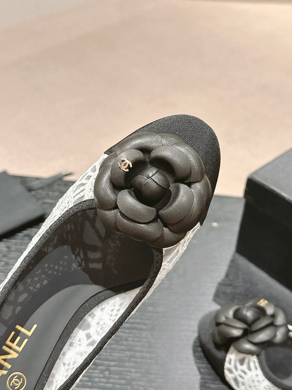 cc pump 60 tessuto di pizzo bianco a fiori