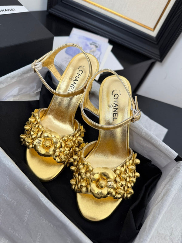 CC 25 Slingback Gold Lambskin 233402