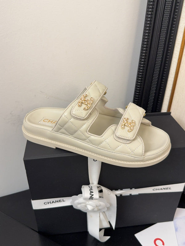 CC 25 Dad Sandal Mule Nude Calfskin