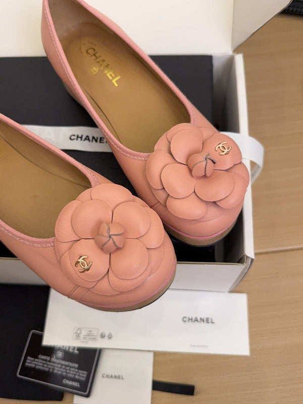 CC 25 Camellia Ballet Flats 30mm Pink Sheepskin 277721