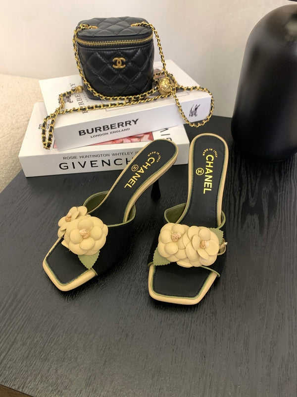 CC 25 Mules Verde Nero Pelle di Agnello 288773