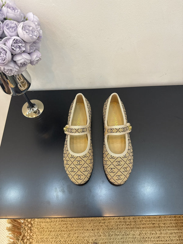 CC 25 Ballet Flats Light Brown Calfskin 331659