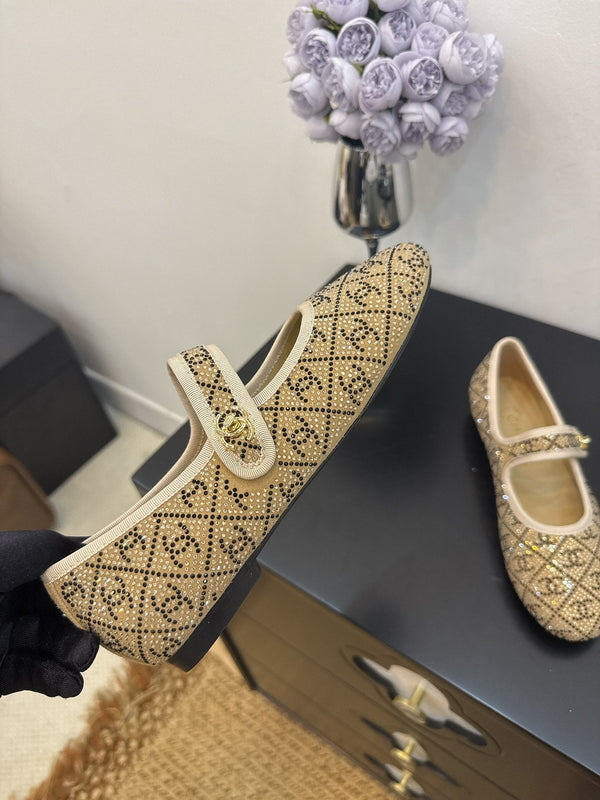 CC 25 Ballet Flats Light Brown Calfskin 331659