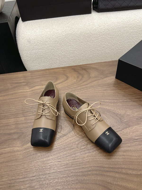 CC 26s Loafer 2cm Black Taupe Leather 910474