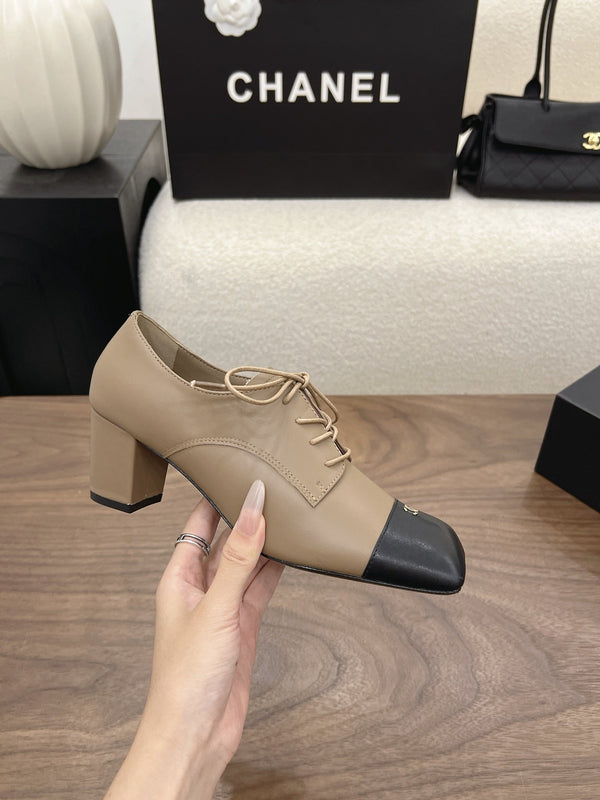 CC 26s Loafer 5cm Black Taupe Leather 910477