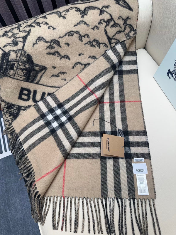 BBR Masterpiece 210CM Beige Black Cashmere 293287