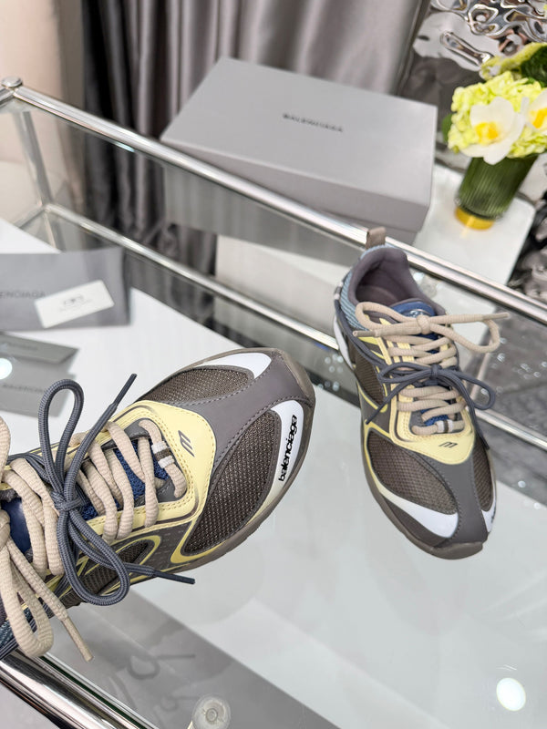 Balenciaga Baskets Monday Jaune Olive Maille TPU 714948