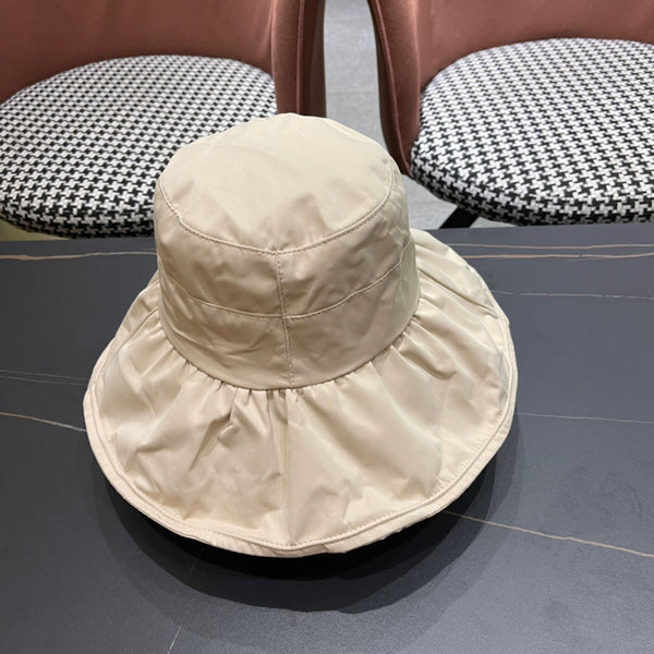 BUCKET HAT IN COSMIC LATTE BEIGE COTTON 404528