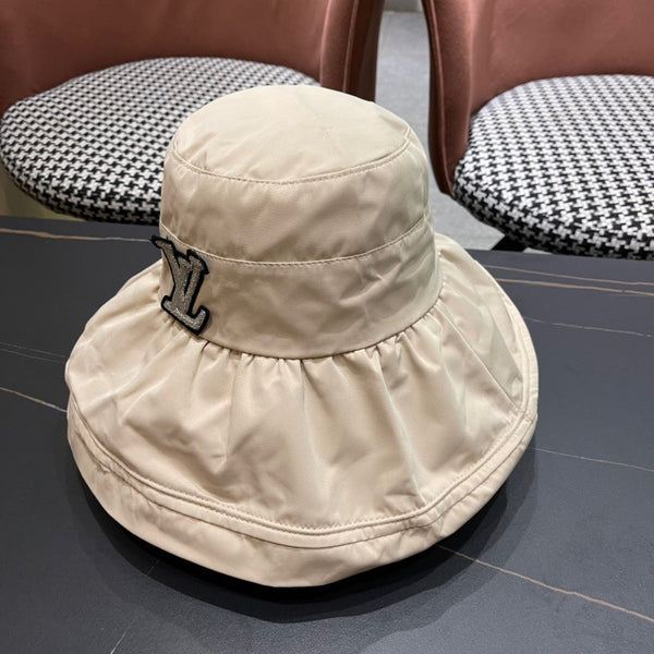 BUCKET HAT IN COSMIC LATTE BEIGE COTTON 404528